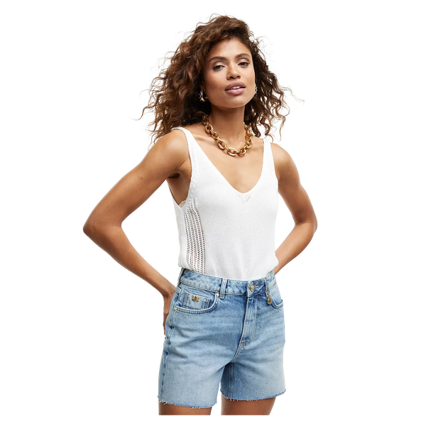 Holland Cooper High-Rise Denim Shorts