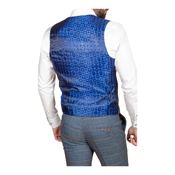 Marc Darcy Jenson Check Waistcoat for Men