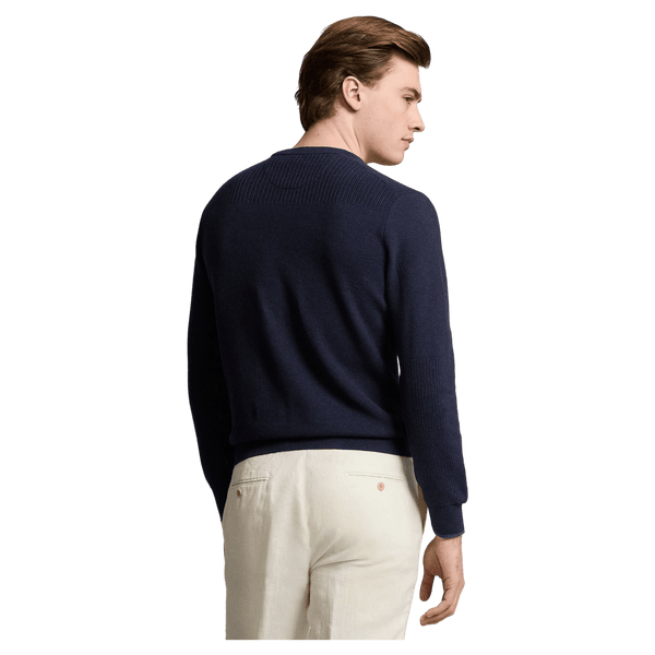 Polo Ralph Lauren Jumper with Textured Shoulder Panel