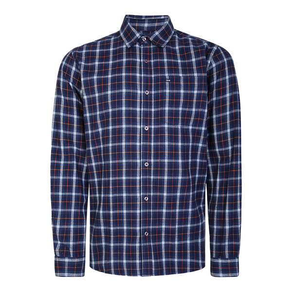 Peter Gribby Brushed Cotton Long Sleeve Shirt for Men