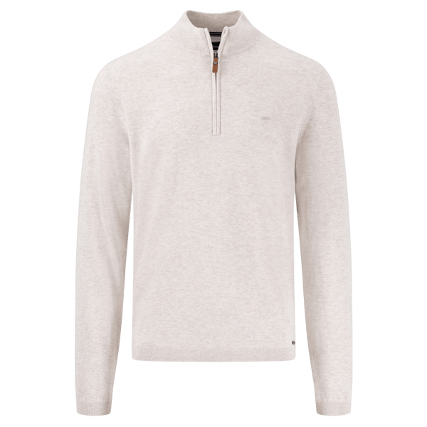 Fynch-Hatton Lightweight Cotton Troyer 1/4 Zip Sweater