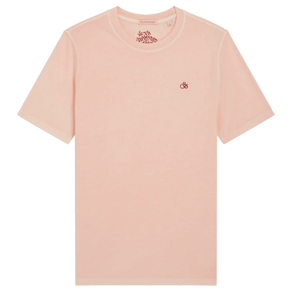 Scotch & Soda Garment Dye Logo T-Shirt for Men