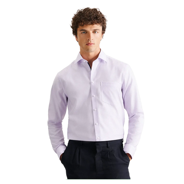 Seidensticker Regular Fit Long Sleeve Structured Finish Shirt