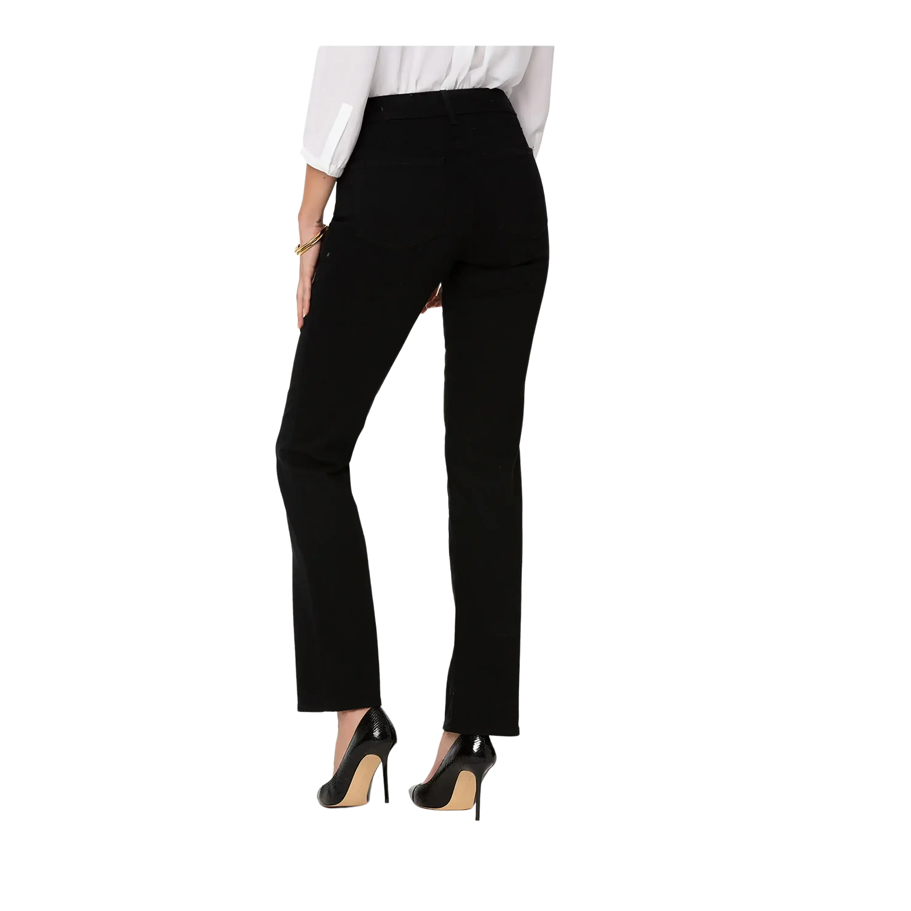 Nydj marilyn sales straight leg black