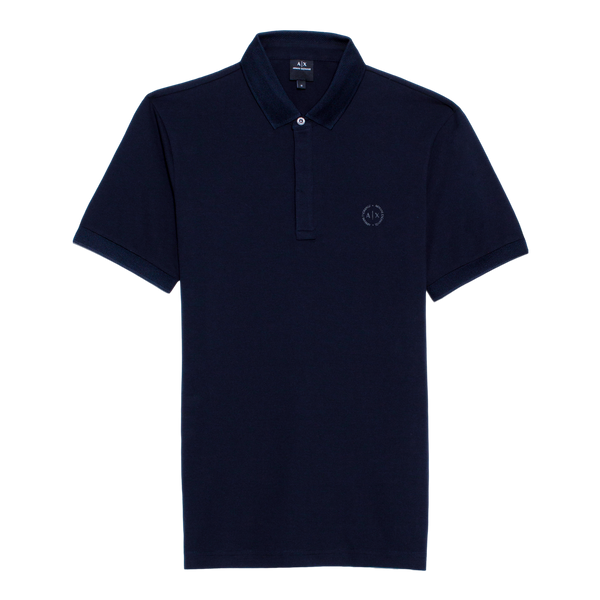 Armani Exchange Stretch Cotton Piquet Polo Shirt