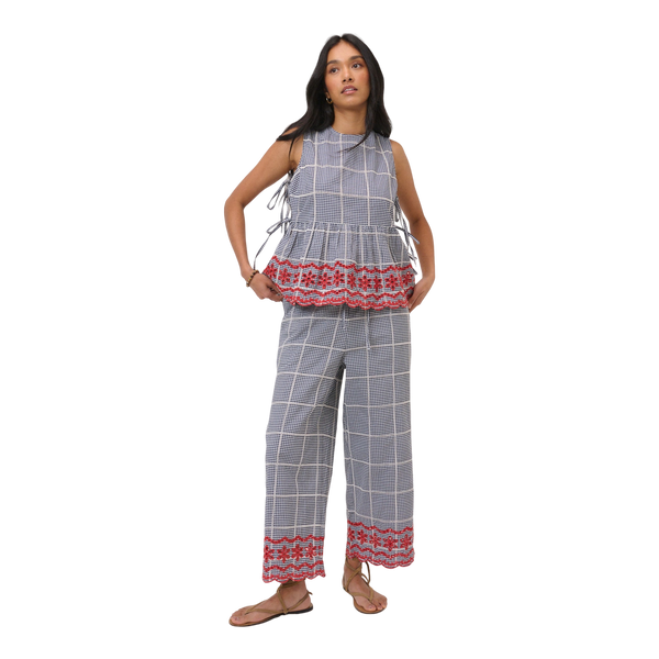 Nobody's Child Shrew Embroidered Crop Trousers