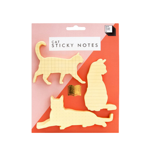Suck UK Cat Sticky Notes Set Of 3