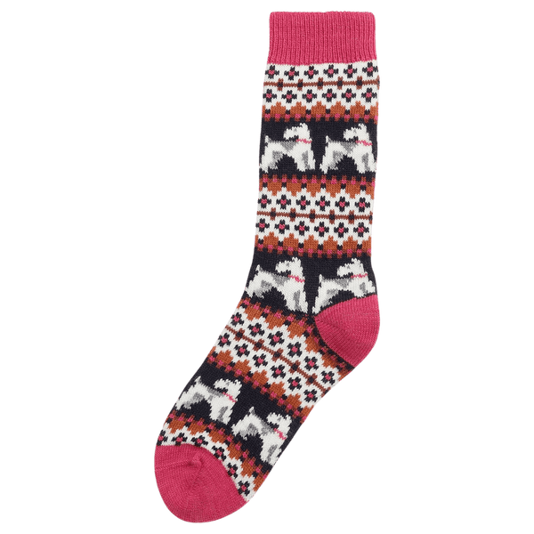 Barbour Terrier Fairisle Socks for Women