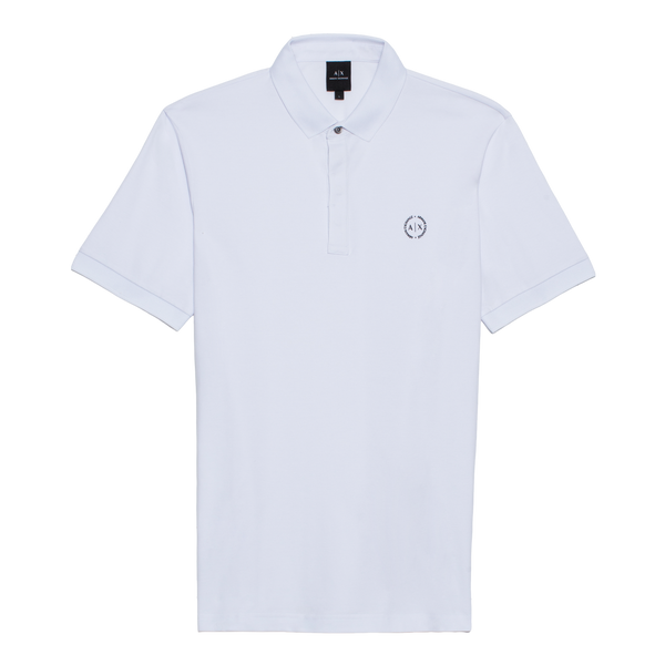 Armani Exchange Stretch Cotton Piquet Polo Shirt