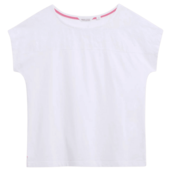 White Stuff Anthea Embroidery Top for Women