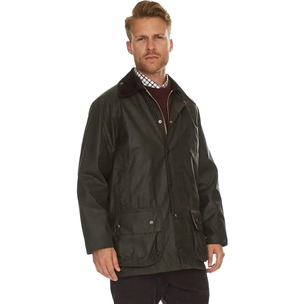 Barbour Mens Beaufort Waxed Jacket in Sage