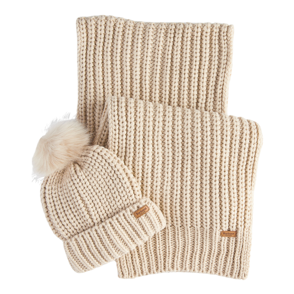 Barbour Saltburn Beanie & Scarf Gift Set