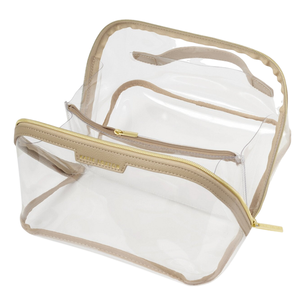Katie Loxton Clear Make Up And Wash Bag - Large