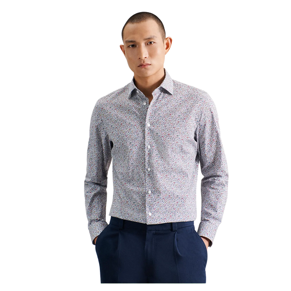 Seidensticker Long Sleeve Regular Fit Printed Shirt for Men