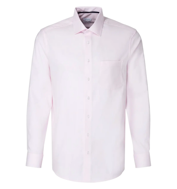 Seidensticker Regular Fit Long Sleeve Structured Finish Shirt