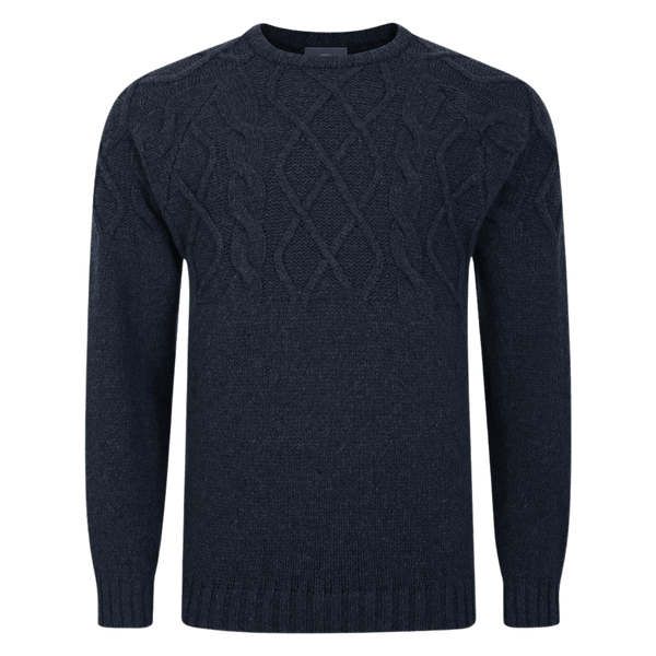 Peter Gribby Crew Cable Yoke Jumper for Men