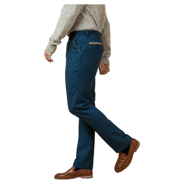 Marc Darcy Dion Tweed Check Suit Trousers