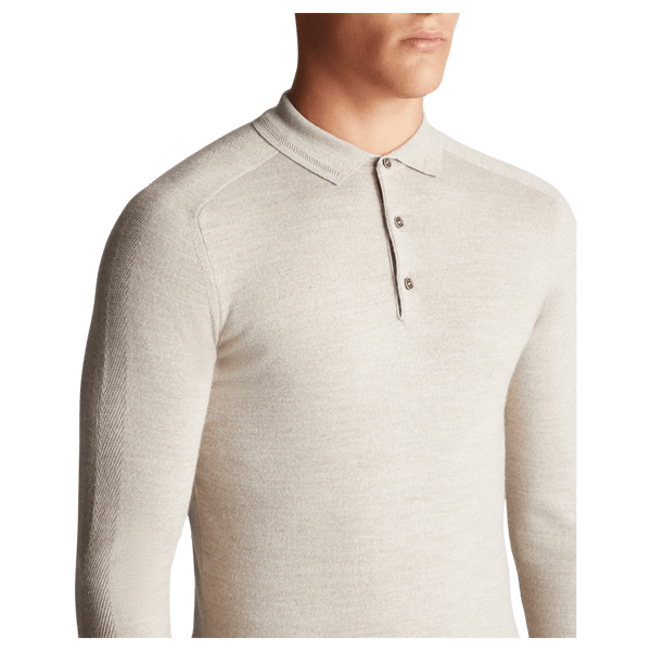Remus Uomo Long Sleeve Polo Shirt for Men