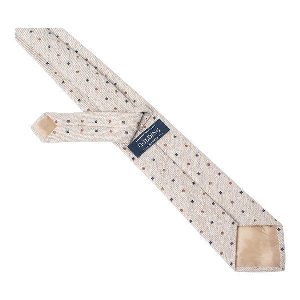 Golding Geometric Wool Silk Woven Tie