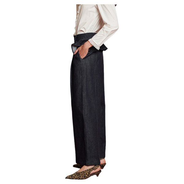 Sister Jane Curio Denim Ruffle Trousers