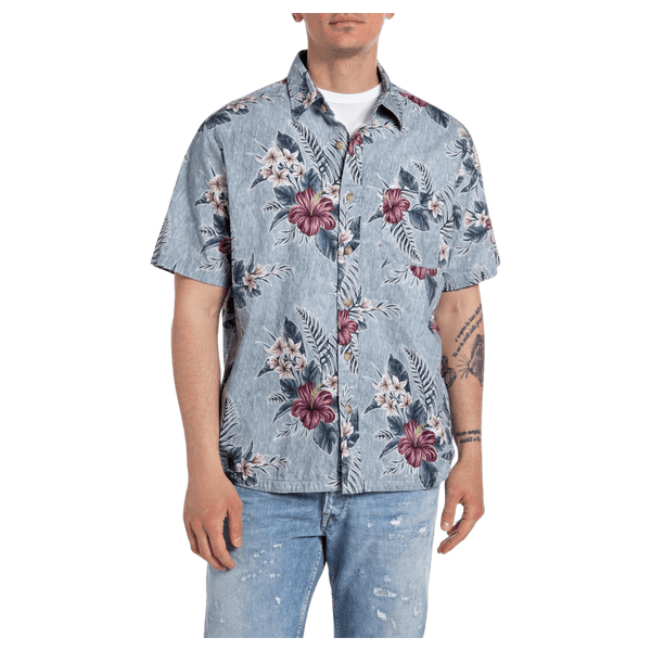 Replay Short Sleeve Floral Shirt for Men
