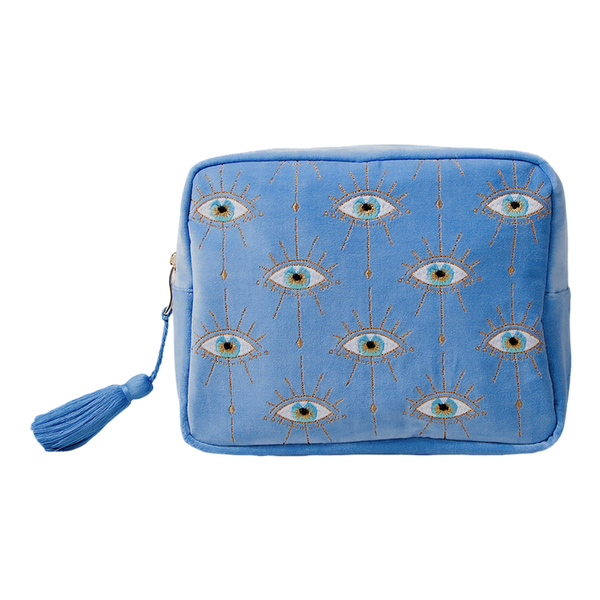 Elizabeth Scarlett Mystical Eye Velvet Wash Bag