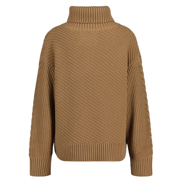 GANT Cable Texture Buttoned Roll Turtleneck Sweater for Women