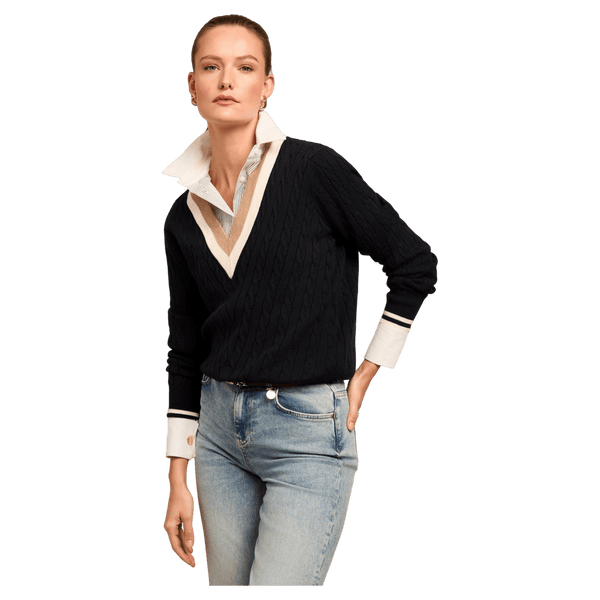 Holland Cooper Melissa V Neck Knit