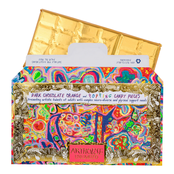 Arthouse Unlimited Rhino In Bloom Dark Chocolate Bar