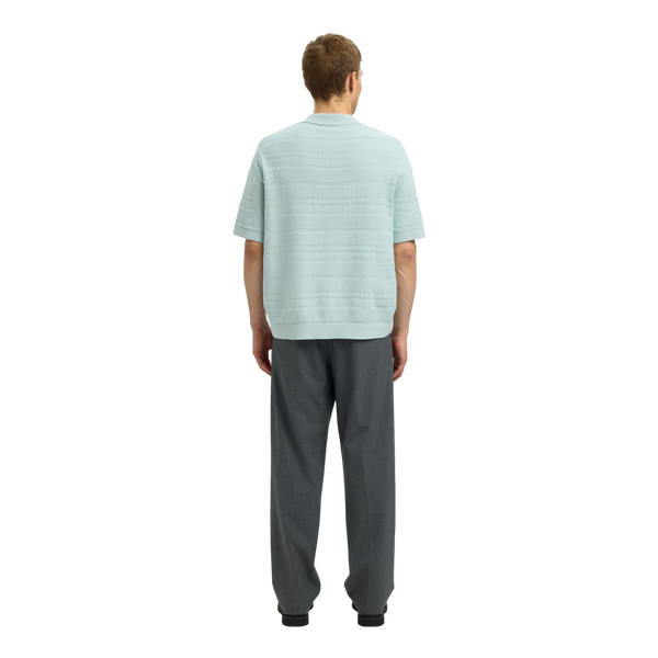 Selected Foam Short Sleeve Relaxed Structure Polo