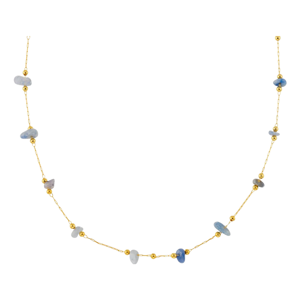Orelia Jewellery Semi Precious Chip Stationed Necklace