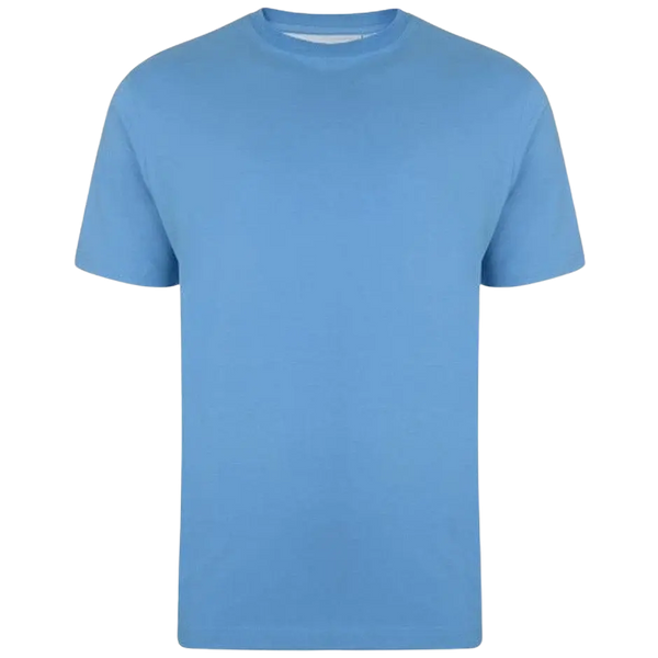KAM Jeanswear T-Shirt for Men in Powder Blue 2XL - 8XL