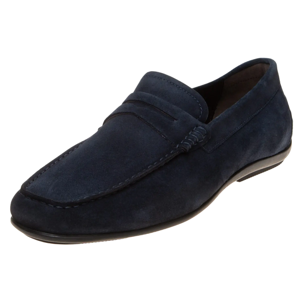 John White Monaco Suede Penny Driver Moccasin Loafer Shoe