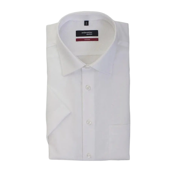 Seidensticker Half Sleeve Shirt for Men in White