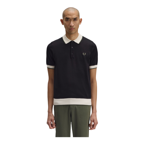 Fred Perry Contrast Tipped Knitted Shirt