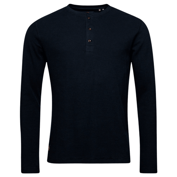 Superdry Waffle Long Sleeve Henley Top