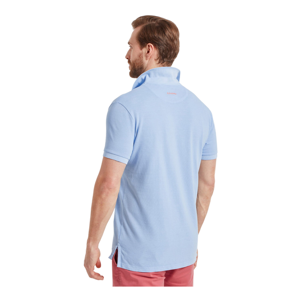 Schoffel St Ives Garment Dyed Short Sleeve Polo Shirt