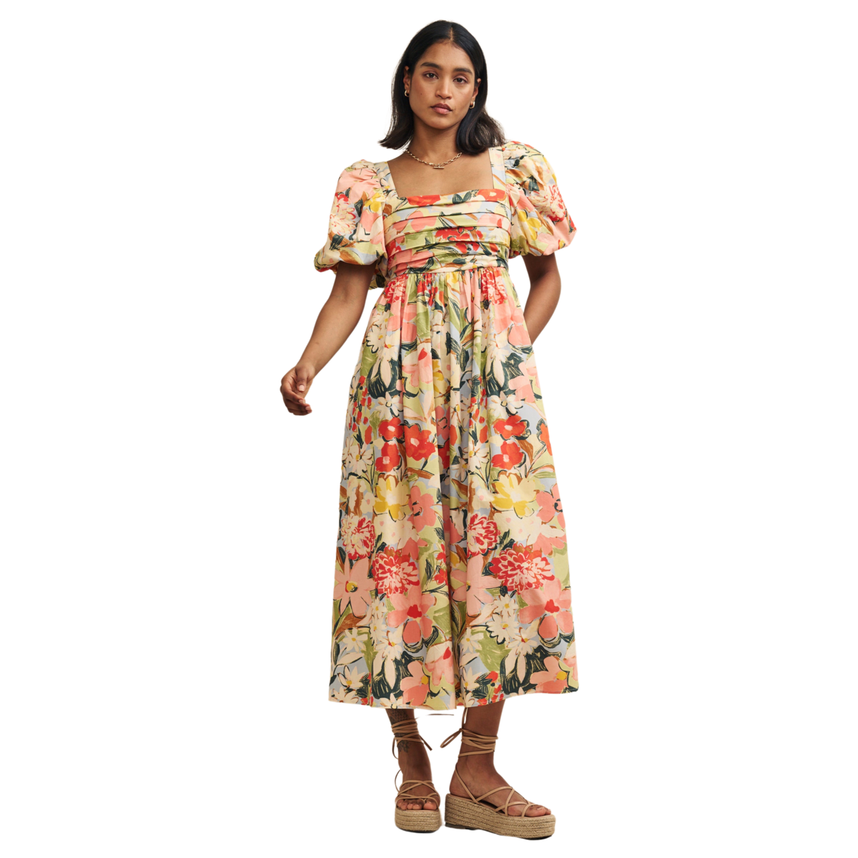 Nobody's Child Nova Mykonos Bloom Midi Dress | Coes Nobody's Child Nova Mykonos Bloom Midi Dress | Coes