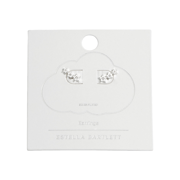 Estella Bartlett CZ Star Stud Crawler Earrings