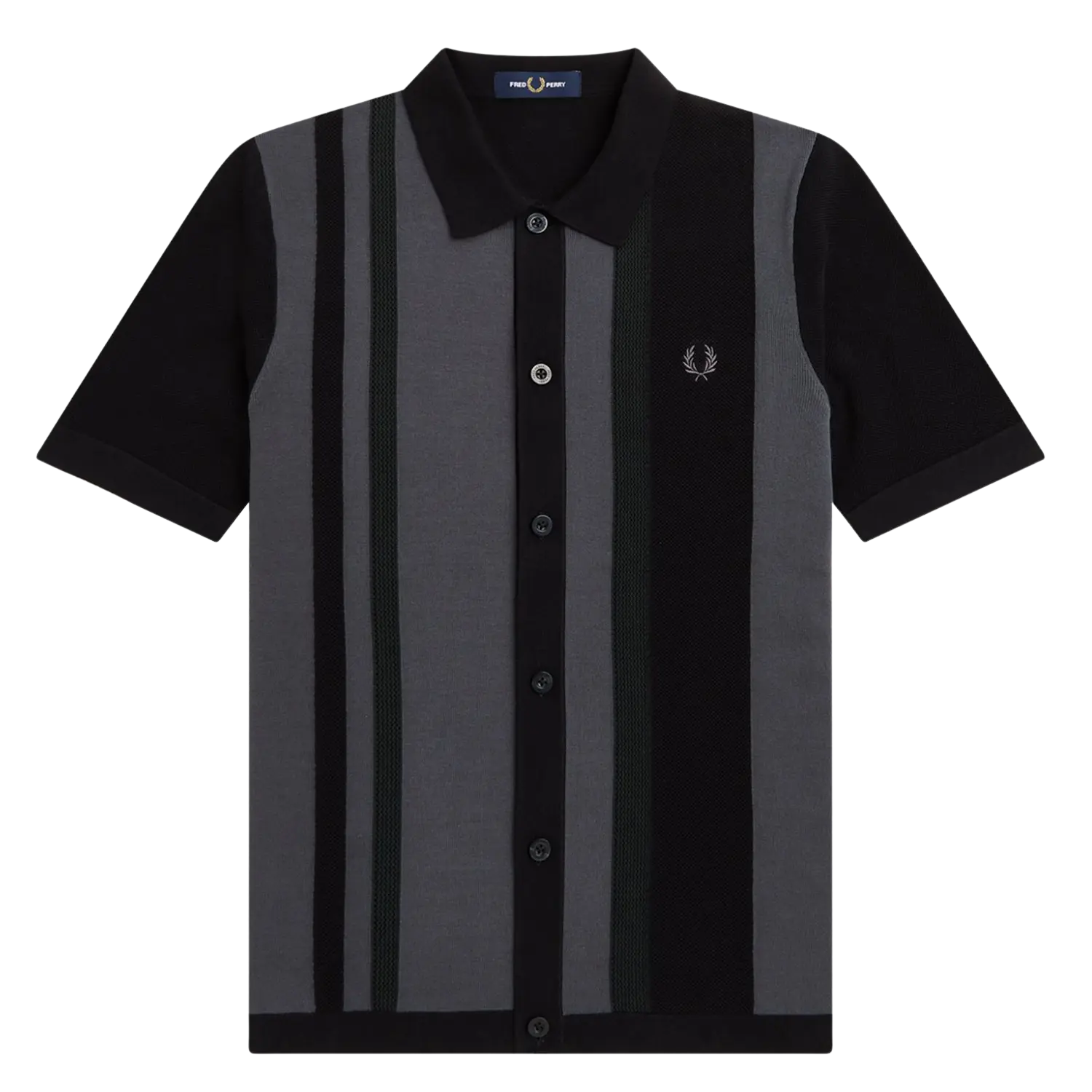 Fred Perry Striped Knitted Shirt For Men Coes