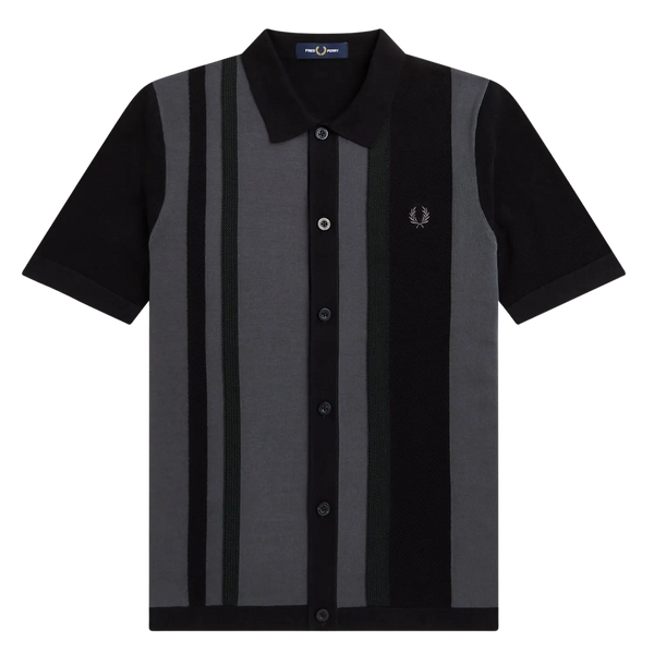 Fred Perry Striped Knitted Shirt for Men