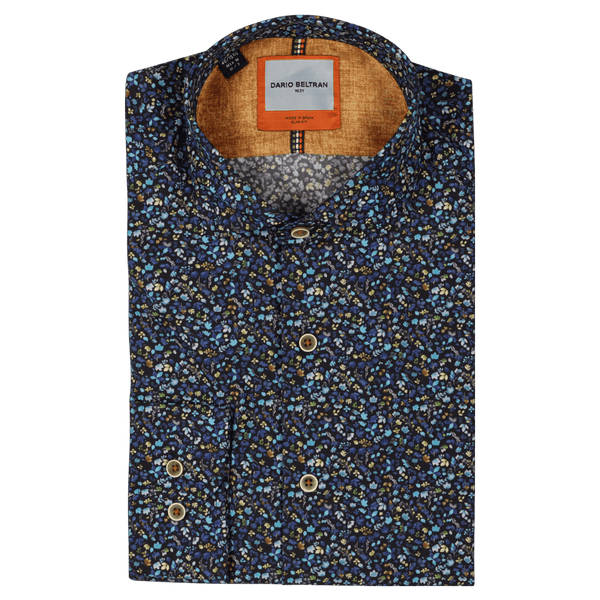 Dario Beltran Genave Floral Print Long Sleeve Shirt