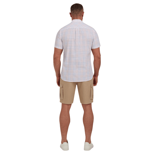 Raging Bull Plaid Check Short Sleeve Shirt