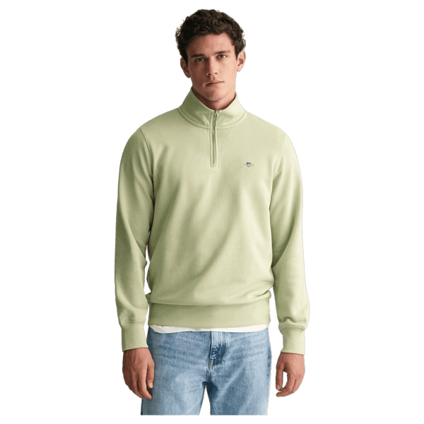 GANT Regular Shield Logo 1/4 Zip Sweatshirt for Men