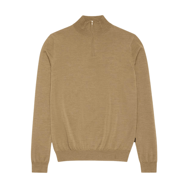 Oliver Sweeney Curragh 1/4 Zip Neck Merino Jumper