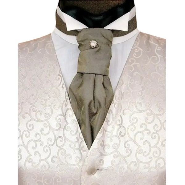 Fancy Waistcoat in White & Grey