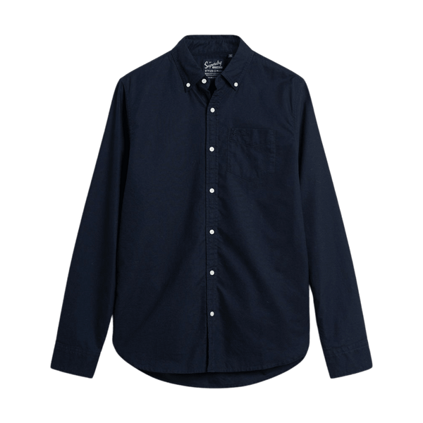 Superdry Organic Cotton Long Sleeve Oxford Shirt