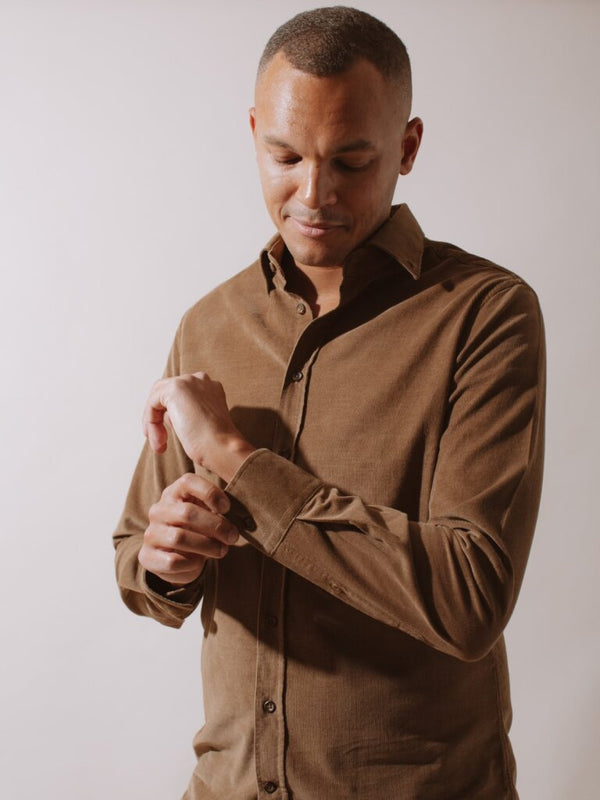 William David Southwold Button Down Corduroy Shirt