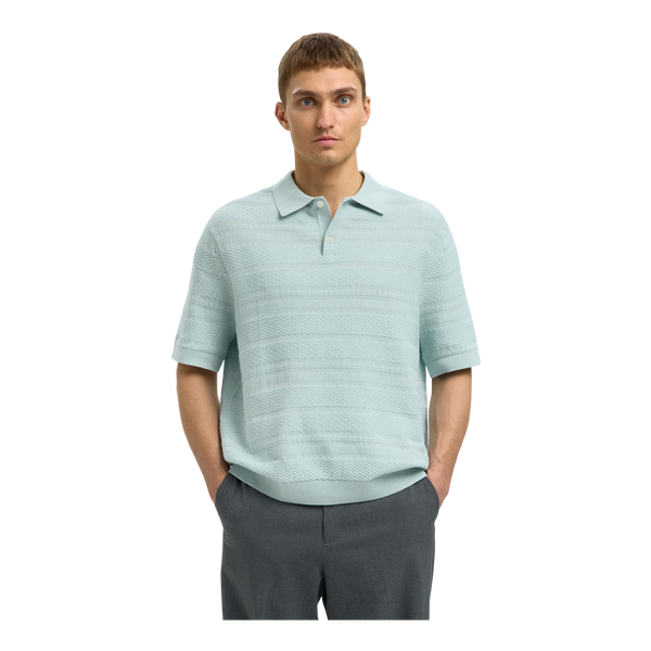 Selected Foam Short Sleeve Relaxed Structure Polo