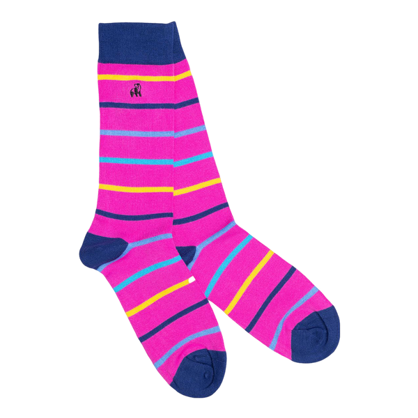 Swole Panda Stripe Bamboo Socks